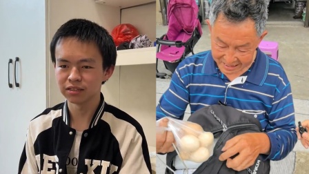 60岁父亲从农村赶来，背着蛇皮袋，带了8个土鸡蛋接考